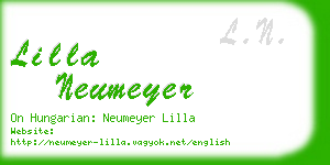 lilla neumeyer business card